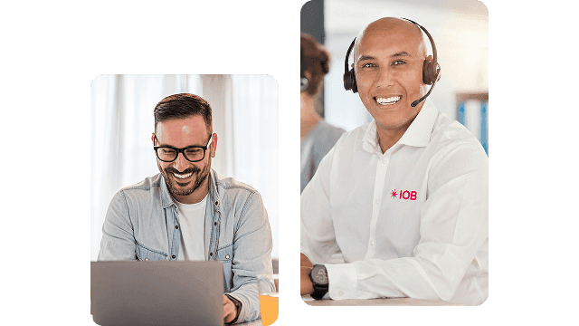 Cliente IOB utilizando o suporte via chat offline